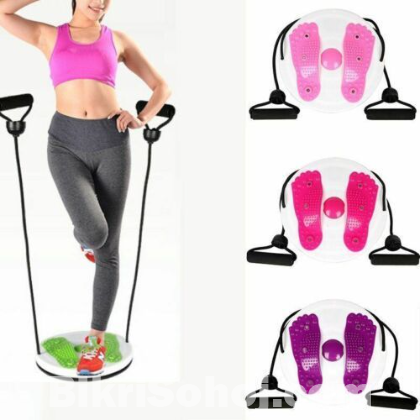 Waist Slimming Figure Twister Disc With Resistance Band
