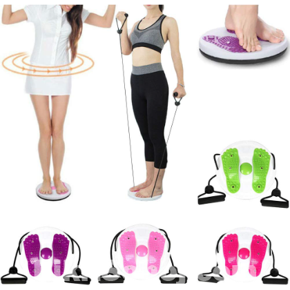 Waist Slimming Figure Twister Disc With Resistance Band