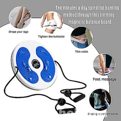Waist Slimming Figure Twister Disc With Resistance Band