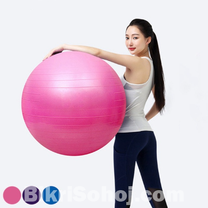 Gymnastic Exercise Ball With Pumper - Multi-Colour
