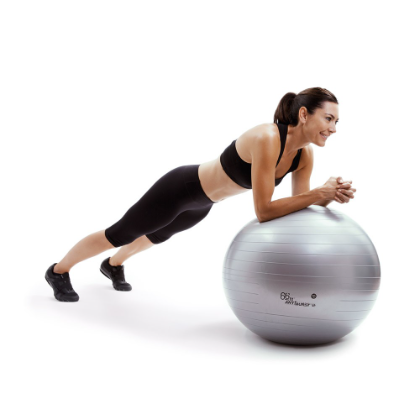 Gymnastic Exercise Ball With Pumper - Multi-Colour