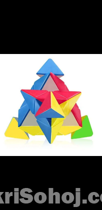Pyramid Rubiks Magic Cube - 3 Stage