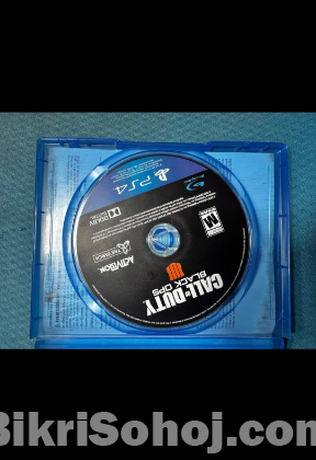 CD for call of duty in PS4