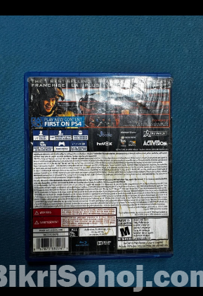 CD for call of duty in PS4