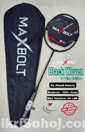 maXbolt Black Woven Limited edition, Badminton reket