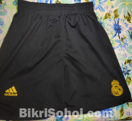 Retro Real Madrid 2018 Kit Blue Jersey And Black Shorts