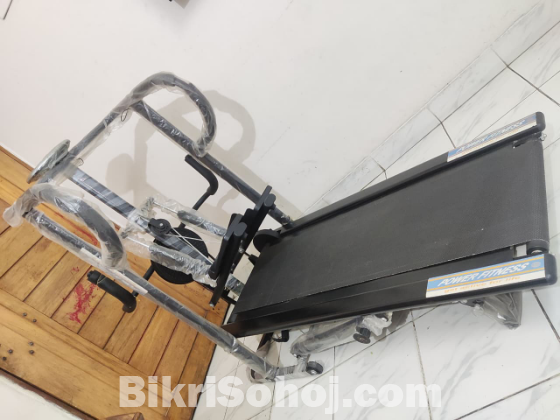 Power Fitness 4-in-1 Multi-Functional Manual Treadmill