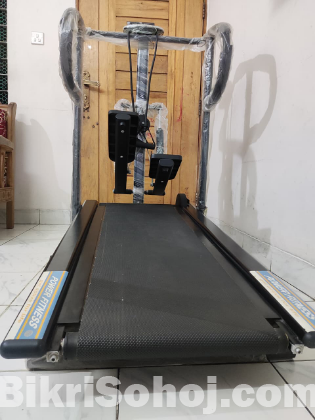 Power Fitness 4-in-1 Multi-Functional Manual Treadmill