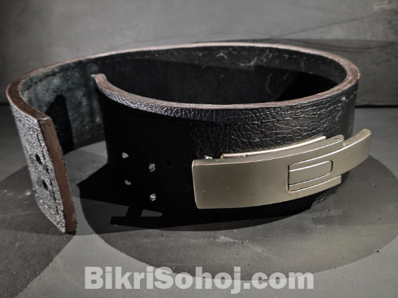 Professional 10mm Leather Lever Belt for Gym & Squats