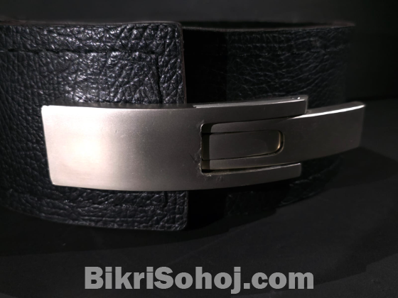 Professional 10mm Leather Lever Belt for Gym & Squats