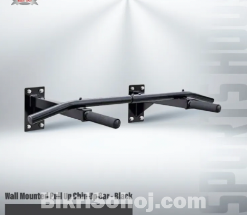 Wall Mounted Pull Up Bar Black