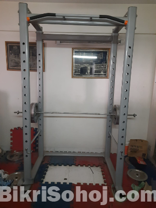 Powerrack with pull-up bar gym equipment