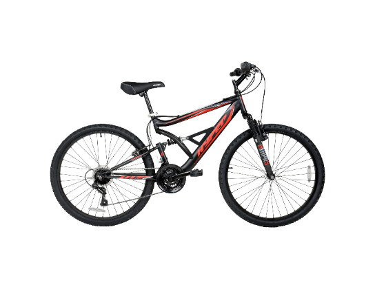 Hyper Bicycles 26 Shocker Mountain Bike, BlackRed, 18-Speed