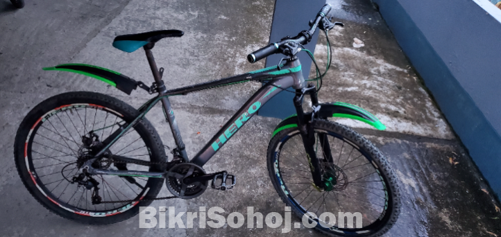 Hero Alomunium 10 gear Bicycle